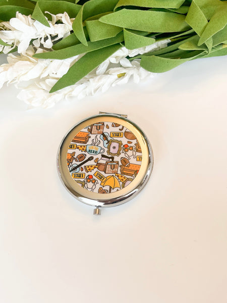 Friends Silver Compact mirror