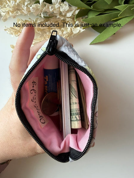 Melty Happy Face Mini Zippered Pouch