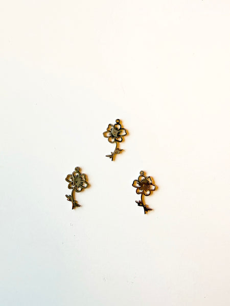 October birth flower charm