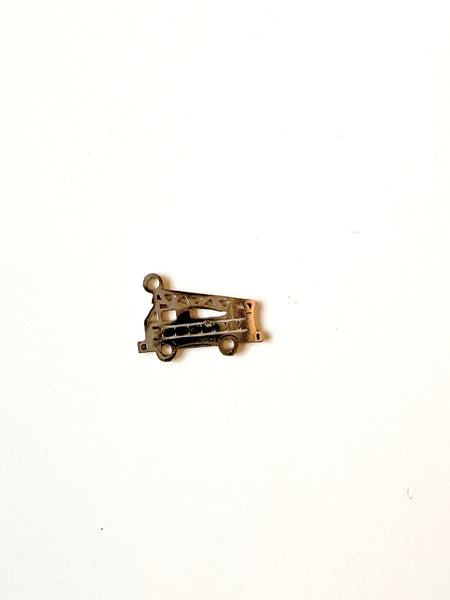 Silver Firetruck Charm
