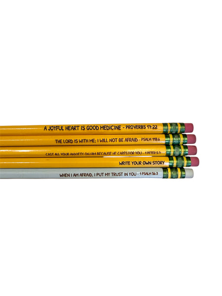 Laser Engraved Ticonderoga Pencils (Set of 5)