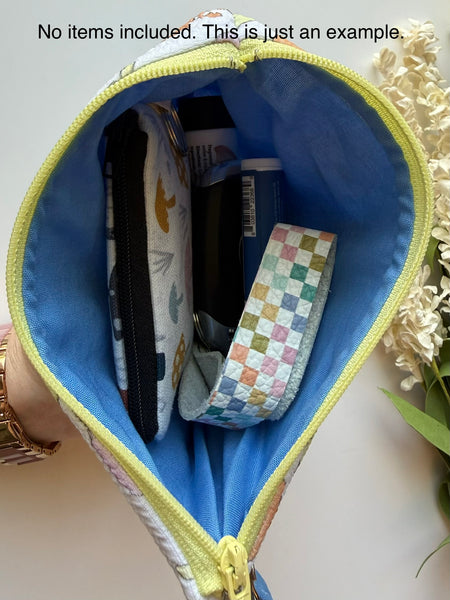 Melty Happy Face Medium Zippered Pouch