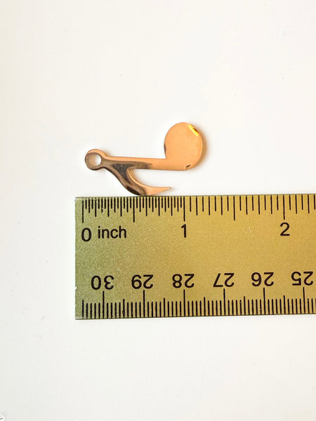 Silver Music Note Charm