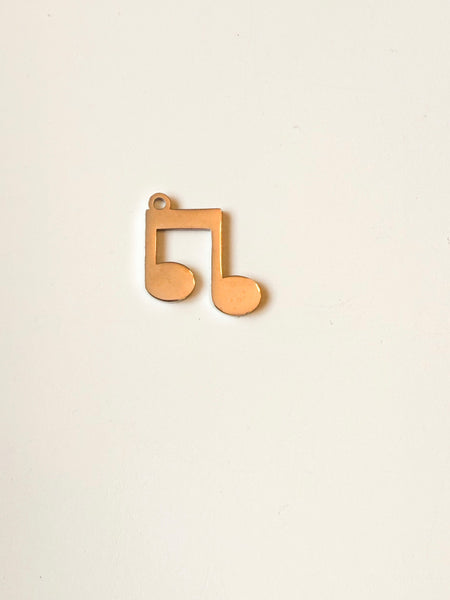 Silver Music Note Charm