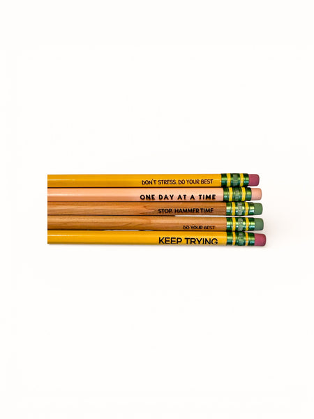 Laser Engraved Ticonderoga Pencils (Set of 5)