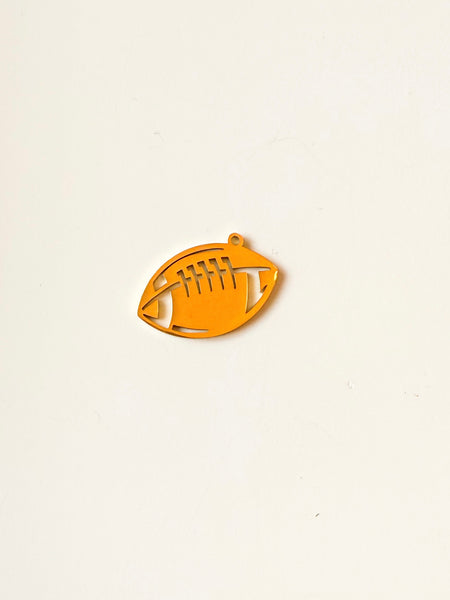 Gold Football Charm