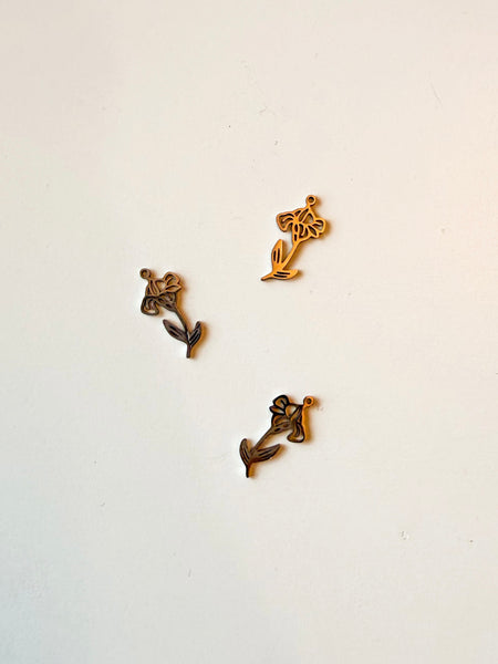 February birth flower charm