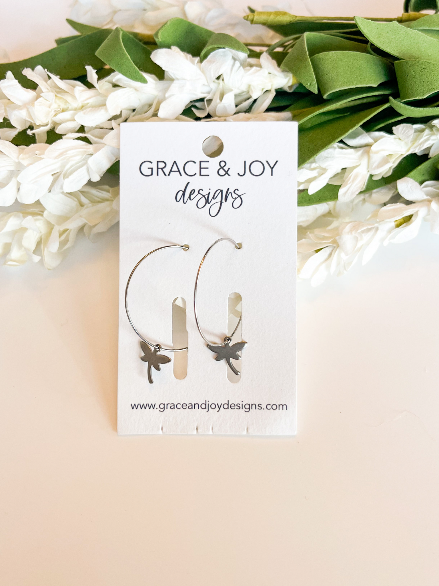 Dragonfly Hoop Earrings