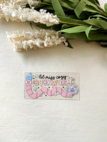 Bookworm Acrylic Bookmark