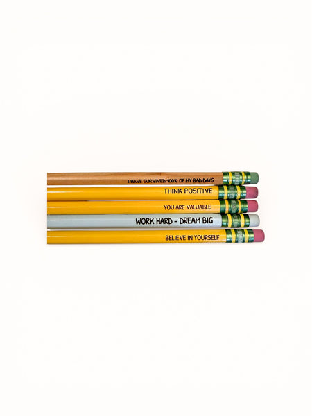 Laser Engraved Ticonderoga Pencils (Set of 5)