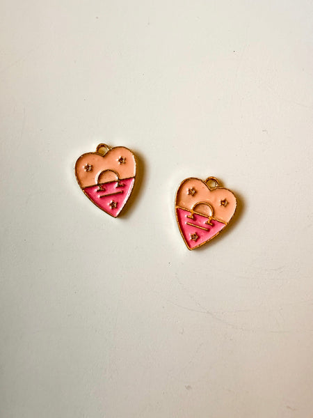 Horseshoe Heart Charm
