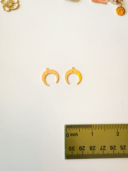 Gold Moon Charm