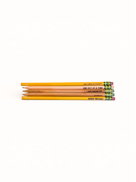 Laser Engraved Ticonderoga Pencils (Set of 5)