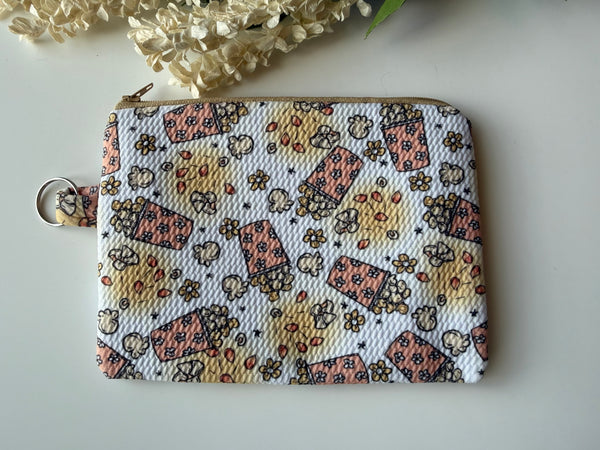 Popcorn Medium Zippered Pouch
