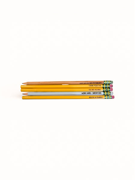 Laser Engraved Ticonderoga Pencils (Set of 5)