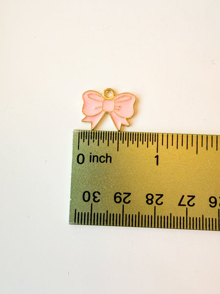 Pink Bow Charm