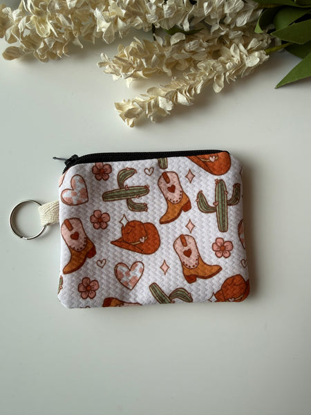 Western Mini Zippered Pouch