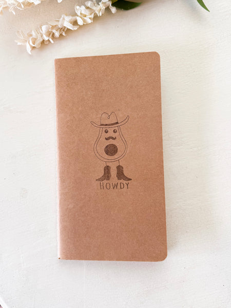 Avocado Howdy Kraft Notebook