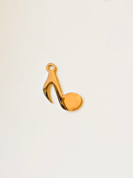Silver Music Note Charm