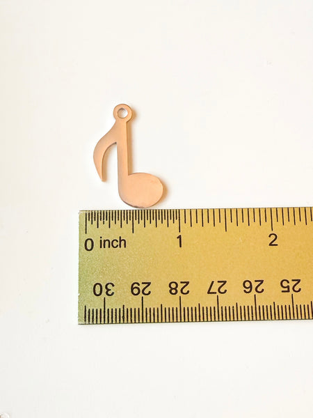 Silver Music Note Charm