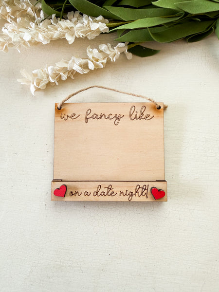 Wood gift card holder