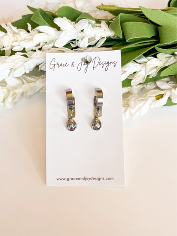 Cowboy Hat Huggie Earrings