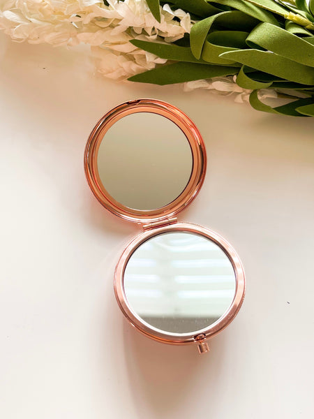 Don’t let today Rose Gold Compact mirror