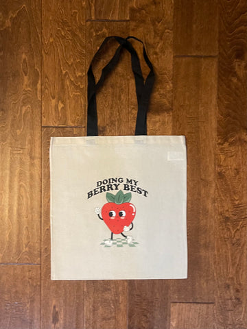 Doing My Berry Best Tote Bag