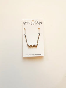 Silver MAMA necklace