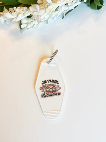 bookstore way to heart Acrylic Motel style Keychain