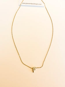 Bubble F Necklace