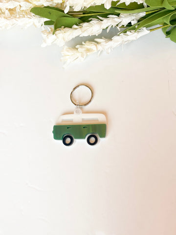 Pearl Green retro Van acrylic keychain