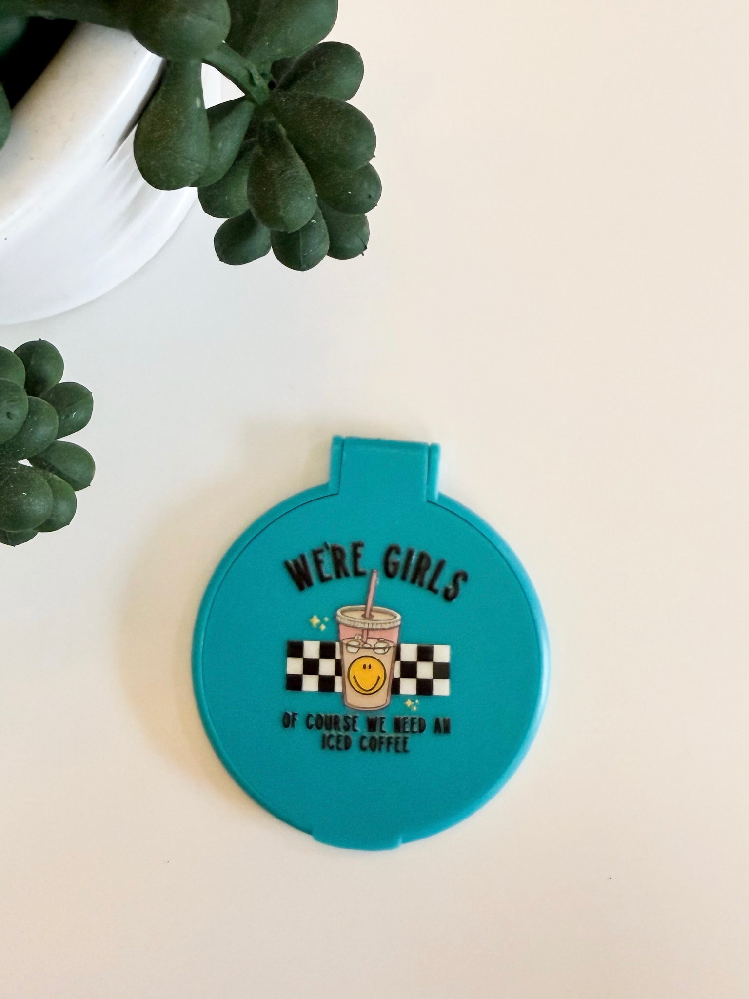 We’re Girls turquoise Mirror
