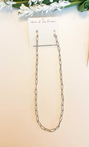 Silver Paperchain Necklace