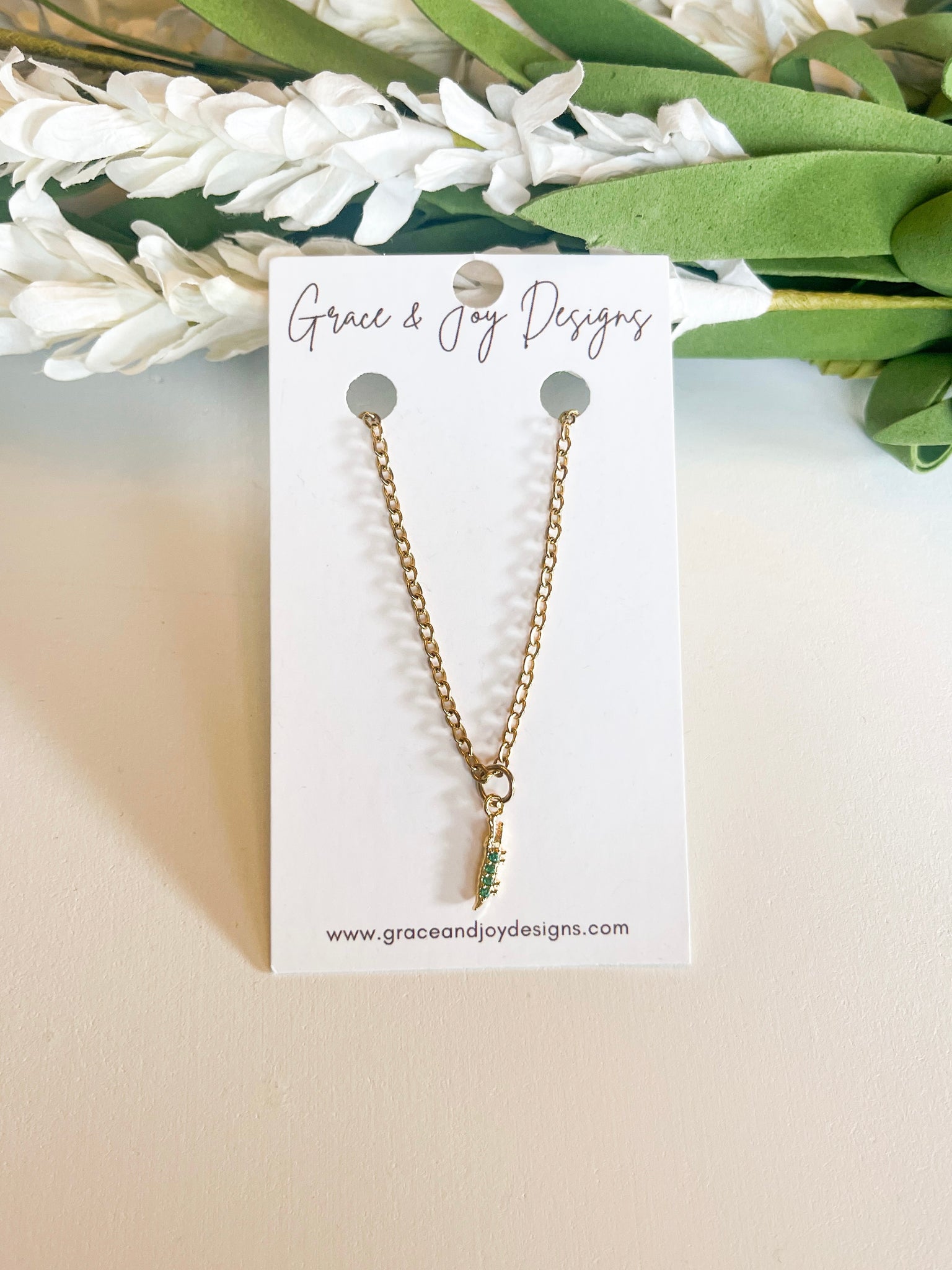 Mini Alligator Necklace