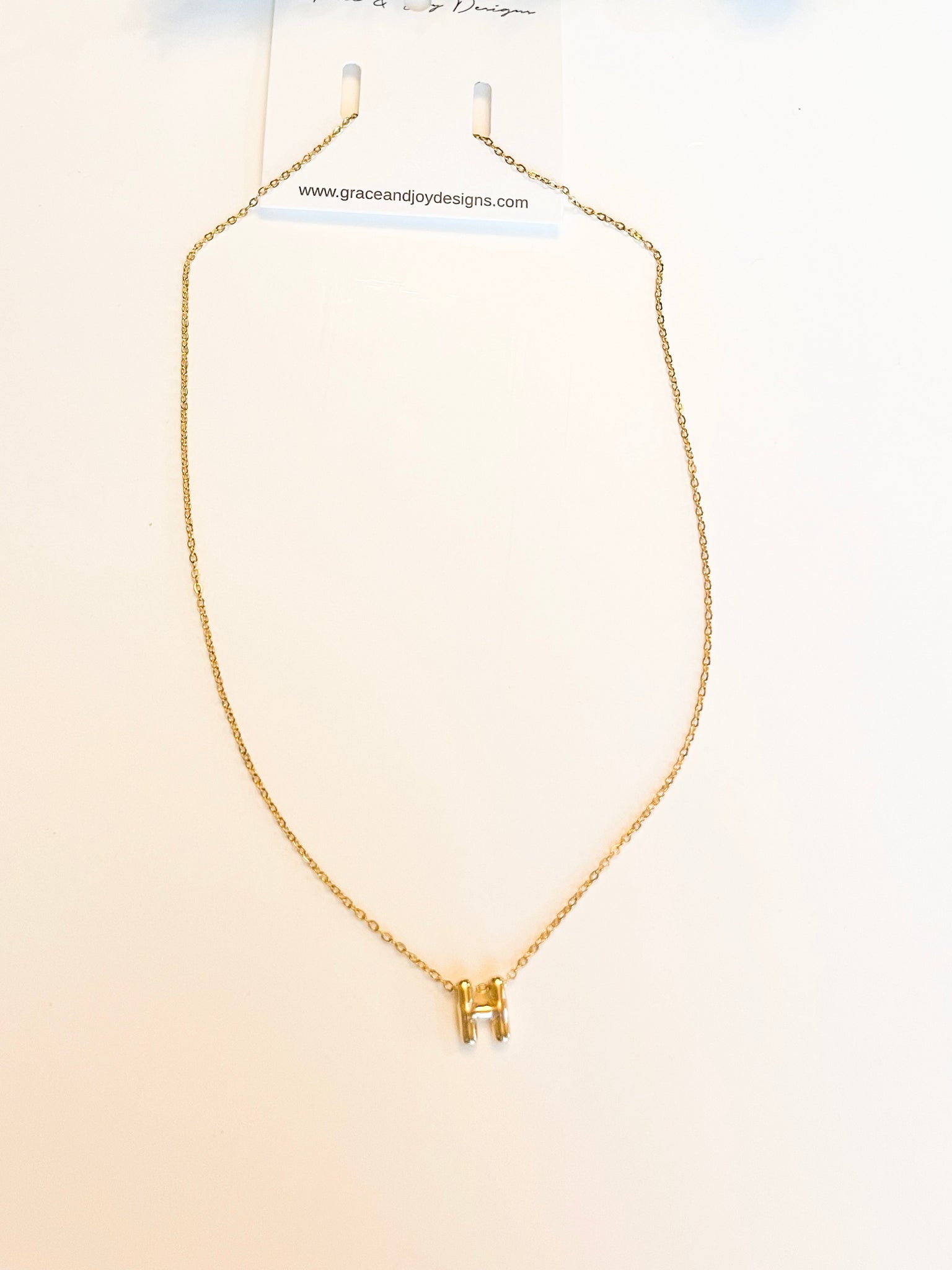 Bubble H Necklace