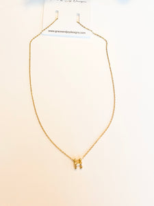 Bubble H Necklace