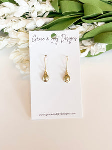 Dainty Gold Cowboy Hat Earrings