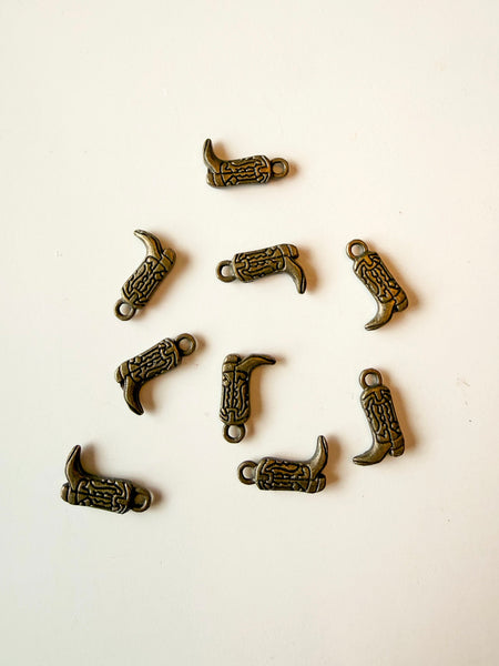 Bronze Cowboy Boot Charm