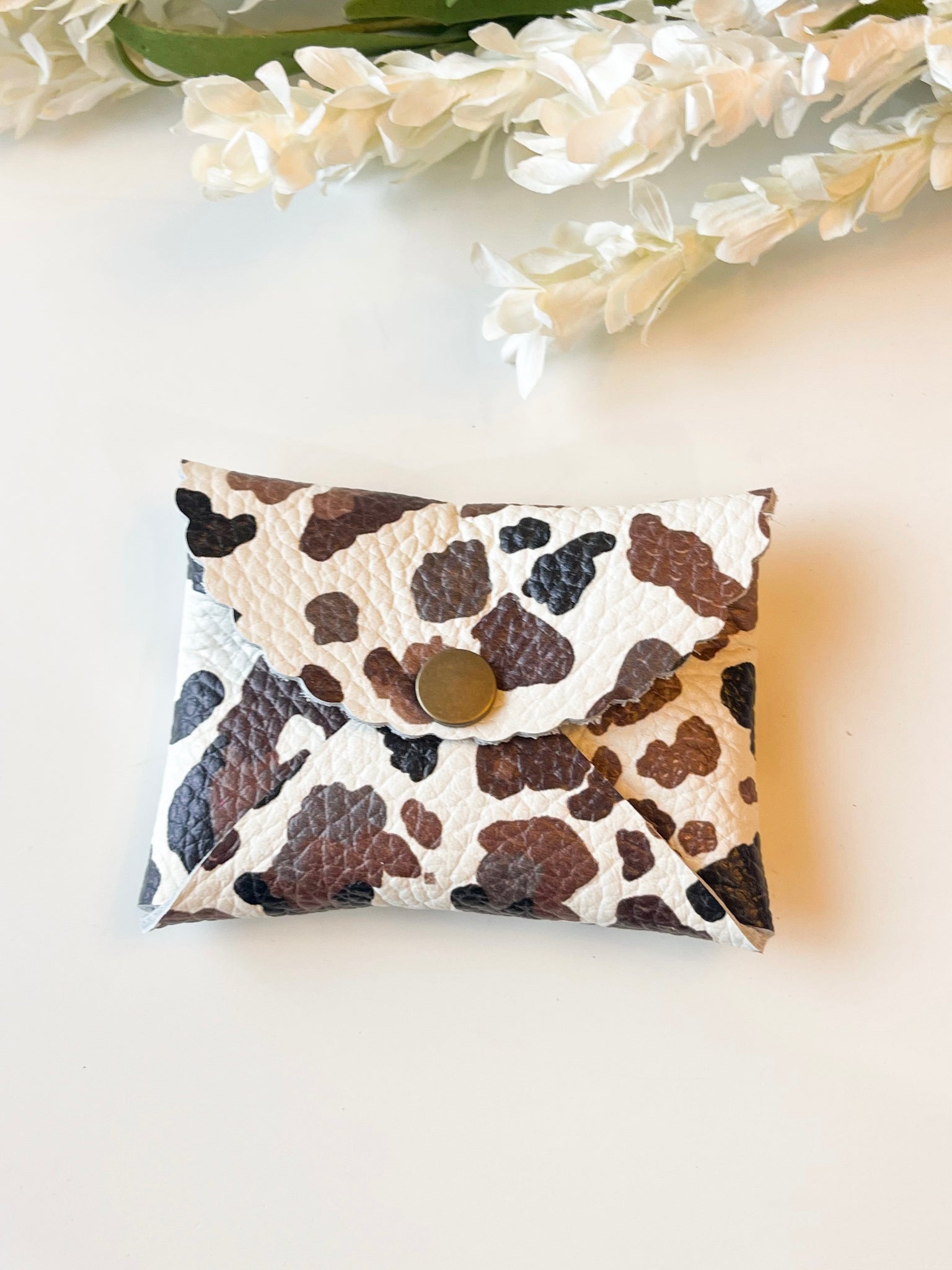 Cowprint Leather Wallet