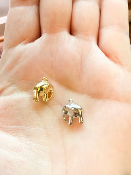 Elephant Charms - silver or Gold