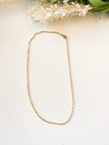 Mini Chain Link Necklace - 17”