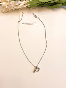 Silver Bubble P Necklace