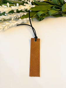 Brown Leather Bookmark