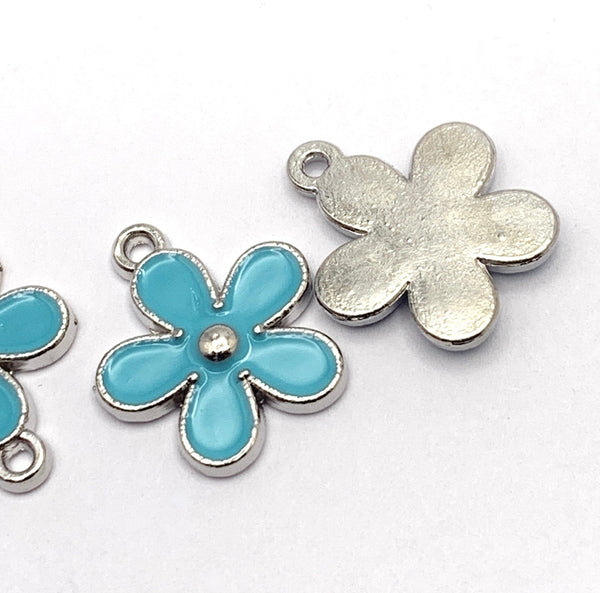 Flower Charms - Pink or Blue