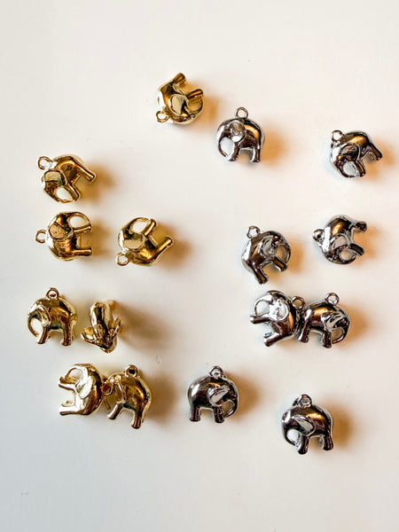 Elephant Charms - silver or Gold