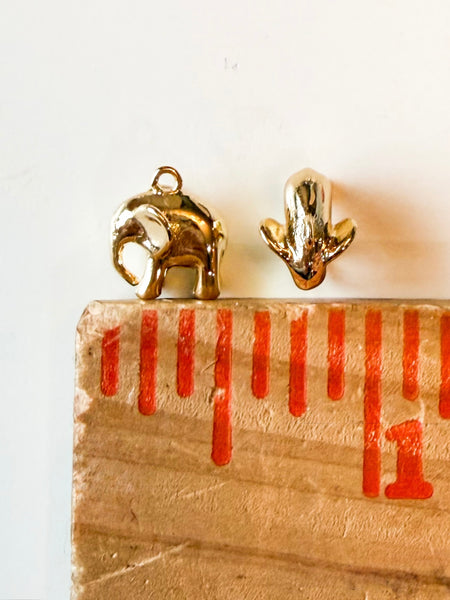 Elephant Charms - silver or Gold