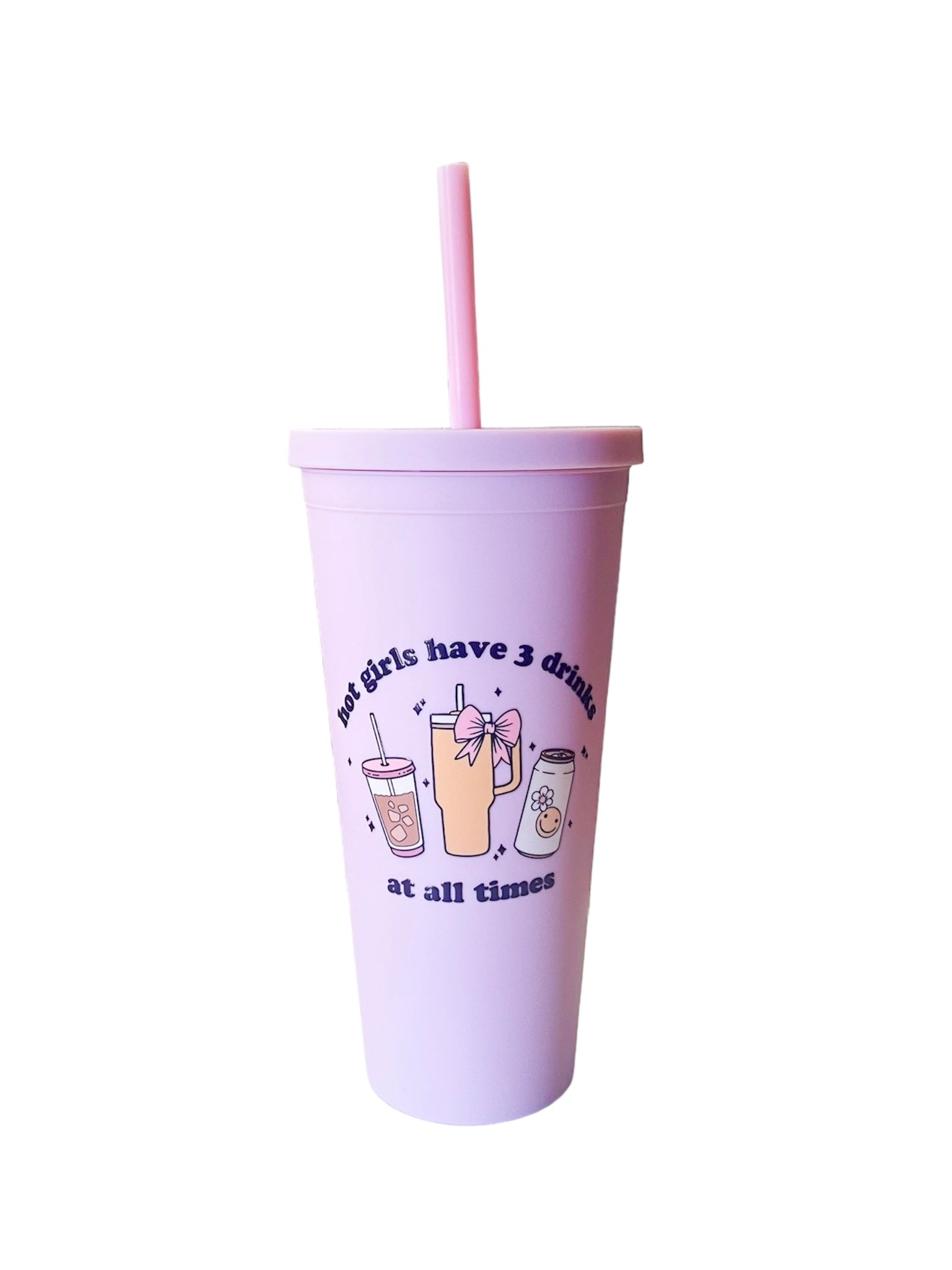 22 oz Acrylic Double Wall Tumbler 3 drinks at all times