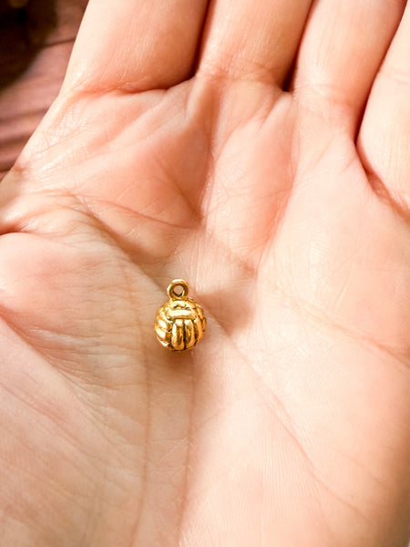 Mini Volleyball Charm - Gold or Silver color