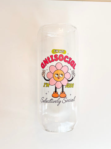 Taller 20 oz Can Glass - selectively social